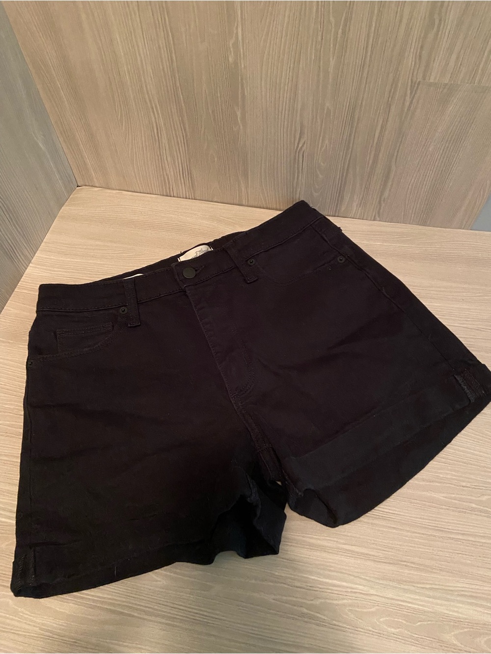 Universal Thread Black High-Waist Denim Shorts